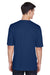 Team 365 TT11 Mens Zone Performance Moisture Wicking Short Sleeve Crewneck T-Shirt Navy Blue Back