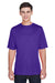 Team 365 TT11 Mens Zone Performance Moisture Wicking Short Sleeve Crewneck T-Shirt Purple Front