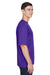 Team 365 TT11 Mens Zone Performance Moisture Wicking Short Sleeve Crewneck T-Shirt Purple Side
