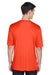 Team 365 TT11 Mens Zone Performance Moisture Wicking Short Sleeve Crewneck T-Shirt Orange Back