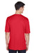 Team 365 TT11 Mens Zone Performance Moisture Wicking Short Sleeve Crewneck T-Shirt Red Back