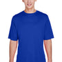 Team 365 Mens Zone Performance Moisture Wicking Short Sleeve Crewneck T-Shirt - Royal Blue