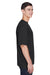 Team 365 TT11 Mens Zone Performance Moisture Wicking Short Sleeve Crewneck T-Shirt Black Side