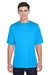 Team 365 TT11 Mens Zone Performance Moisture Wicking Short Sleeve Crewneck T-Shirt Electric Blue Front