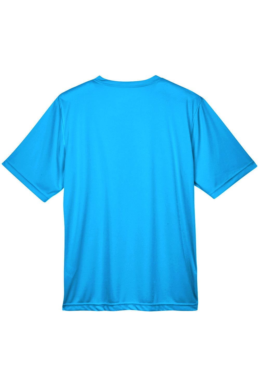 Team 365 TT11 Mens Zone Performance Moisture Wicking Short Sleeve Crewneck T-Shirt Electric Blue Flat Back