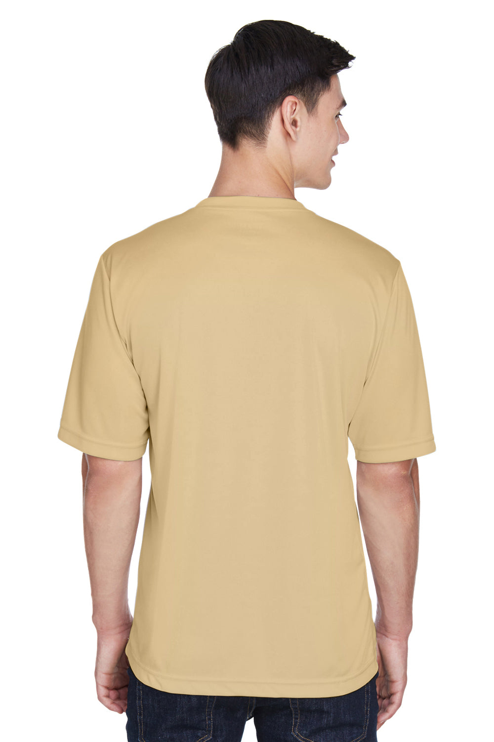 Team 365 TT11 Mens Zone Performance Moisture Wicking Short Sleeve Crewneck T-Shirt Vegas Gold Back