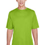 Team 365 Mens Zone Performance Moisture Wicking Short Sleeve Crewneck T-Shirt - Acid Green