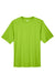 Team 365 TT11 Mens Zone Performance Moisture Wicking Short Sleeve Crewneck T-Shirt Acid Green Flat Front