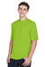 Team 365 TT11 Mens Zone Performance Moisture Wicking Short Sleeve Crewneck T-Shirt Acid Green 3Q