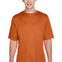 Team 365 Mens Zone Performance Moisture Wicking Short Sleeve Crewneck T-Shirt - Burnt Orange