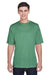 Team 365 TT11 Mens Zone Performance Moisture Wicking Short Sleeve Crewneck T-Shirt Dark Green Front