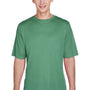 Team 365 Mens Zone Performance Moisture Wicking Short Sleeve Crewneck T-Shirt - Dark Green