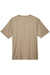 Team 365 TT11 Mens Zone Performance Moisture Wicking Short Sleeve Crewneck T-Shirt Desert Khaki Flat Back