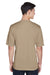 Team 365 TT11 Mens Zone Performance Moisture Wicking Short Sleeve Crewneck T-Shirt Desert Khaki Back