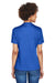 Team 365 TT11HW Womens Sonic Performance Heather Moisture Wicking Short Sleeve V-Neck T-Shirt Royal Blue Back