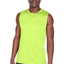 Team 365 Mens Zone Performance Muscle Moisture Wicking Tank Top - Safety Yellow