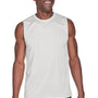 Team 365 Mens Zone Performance Muscle Moisture Wicking Tank Top - Silver Grey