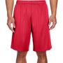 Team 365 Mens Zone Performance Moisture Wicking Shorts w/ Pockets - Red