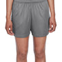 Team 365 Womens Zone Performance Moisture Wicking Shorts w/ Pockets - Graphite Grey
