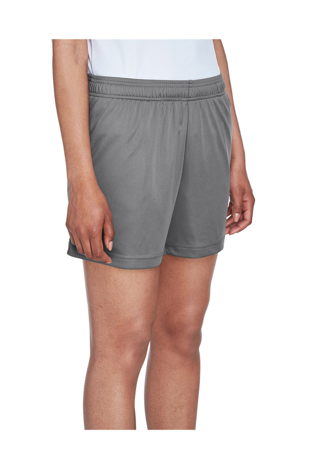 Team 365 TT11SHW Womens Zone Performance Shorts w/ Pockets Graphite Grey 3Q