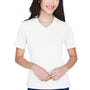 Team 365 Womens Zone Performance Moisture Wicking Short Sleeve V-Neck T-Shirt - White