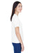 Team 365 TT11W Womens Zone Performance Moisture Wicking Short Sleeve V-Neck T-Shirt White Side