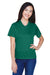 Team 365 TT11W Womens Zone Performance Moisture Wicking Short Sleeve V-Neck T-Shirt Forest Green Front