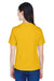 Team 365 TT11W Womens Zone Performance Moisture Wicking Short Sleeve V-Neck T-Shirt Gold Back