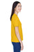 Team 365 TT11W Womens Zone Performance Moisture Wicking Short Sleeve V-Neck T-Shirt Gold Side