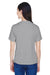 Team 365 TT11W Womens Zone Performance Moisture Wicking Short Sleeve V-Neck T-Shirt Graphite Grey Back