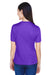 Team 365 TT11W Womens Zone Performance Moisture Wicking Short Sleeve V-Neck T-Shirt Purple Back