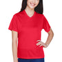 Team 365 Womens Zone Performance Moisture Wicking Short Sleeve V-Neck T-Shirt - Red