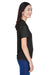 Team 365 TT11W Womens Zone Performance Moisture Wicking Short Sleeve V-Neck T-Shirt Black Side