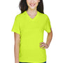 Team 365 Womens Zone Performance Moisture Wicking Short Sleeve V-Neck T-Shirt - Safety Yellow