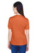 Team 365 TT11W Womens Zone Performance Moisture Wicking Short Sleeve V-Neck T-Shirt Burnt Orange Back