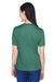 Team 365 TT11W Womens Zone Performance Moisture Wicking Short Sleeve V-Neck T-Shirt Dark Green Back