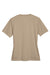Team 365 TT11W Womens Zone Performance Moisture Wicking Short Sleeve V-Neck T-Shirt Desert Khaki Flat Back