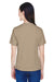 Team 365 TT11W Womens Zone Performance Moisture Wicking Short Sleeve V-Neck T-Shirt Desert Khaki Back