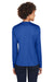 Team 365 TT11WL Womens Zone Performance Moisture Wicking Long Sleeve Crewneck T-Shirt Royal Blue Back