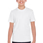 Team 365 Youth Zone Performance Moisture Wicking Short Sleeve Crewneck T-Shirt - White