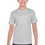 Team 365 Youth Zone Performance Moisture Wicking Short Sleeve Crewneck T-Shirt - Silver Grey