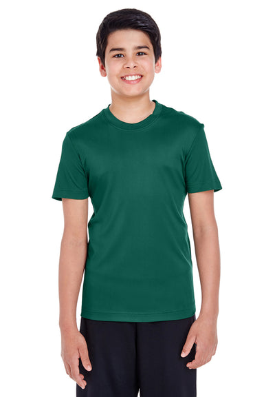 Team 365 TT11Y Youth Zone Performance Moisture Wicking Short Sleeve Crewneck T-Shirt Forest Green Front