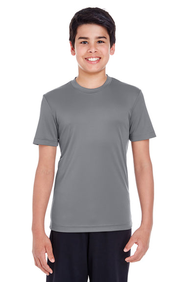 Team 365 TT11Y Youth Zone Performance Moisture Wicking Short Sleeve Crewneck T-Shirt Graphite Grey Front