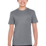 Team 365 Youth Zone Performance Moisture Wicking Short Sleeve Crewneck T-Shirt - Graphite Grey