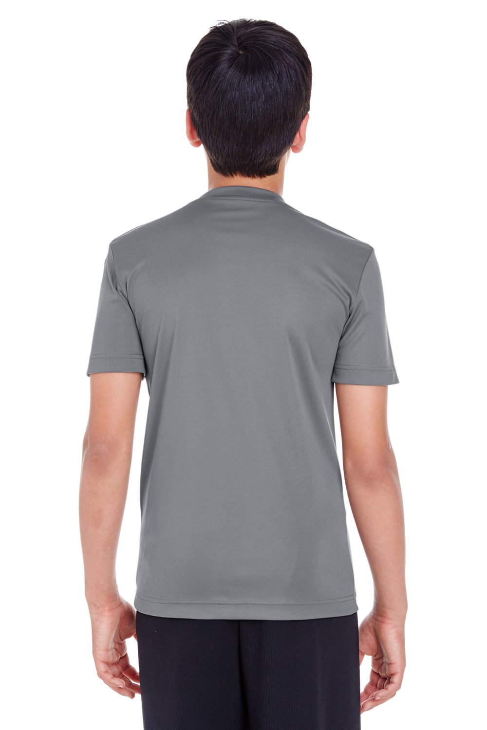 Team 365 TT11Y Youth Zone Performance Moisture Wicking Short Sleeve Crewneck T-Shirt Graphite Grey Back