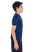 Team 365 TT11Y Youth Zone Performance Moisture Wicking Short Sleeve Crewneck T-Shirt Navy Blue Side