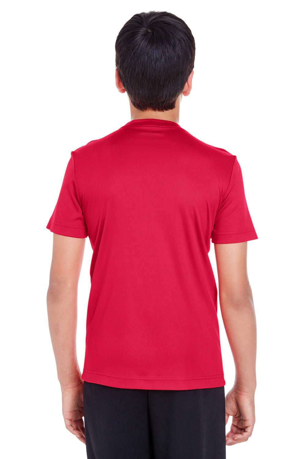 Team 365 TT11Y Youth Zone Performance Moisture Wicking Short Sleeve Crewneck T-Shirt Red Back
