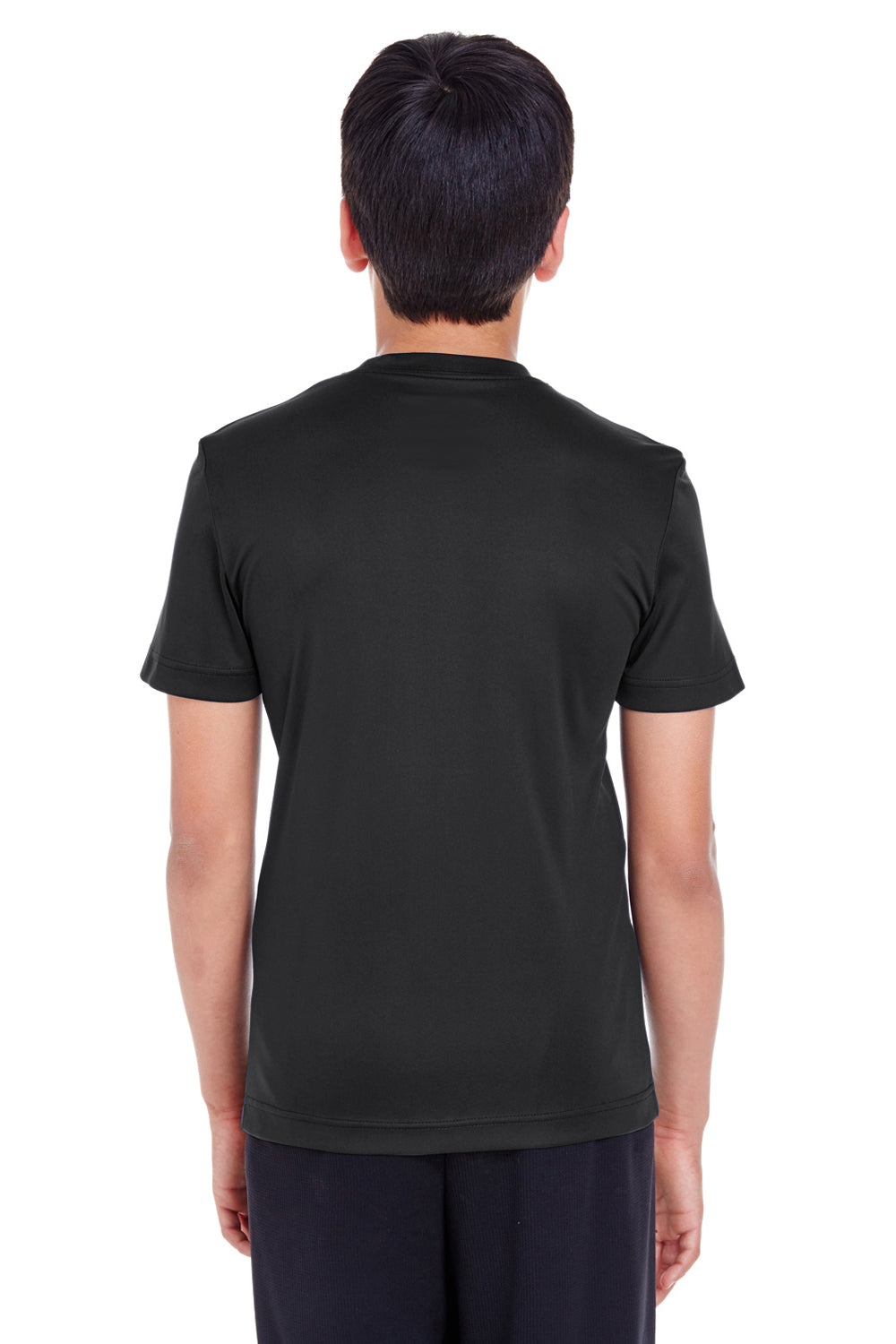 Team 365 TT11Y Youth Zone Performance Moisture Wicking Short Sleeve Crewneck T-Shirt Black Back