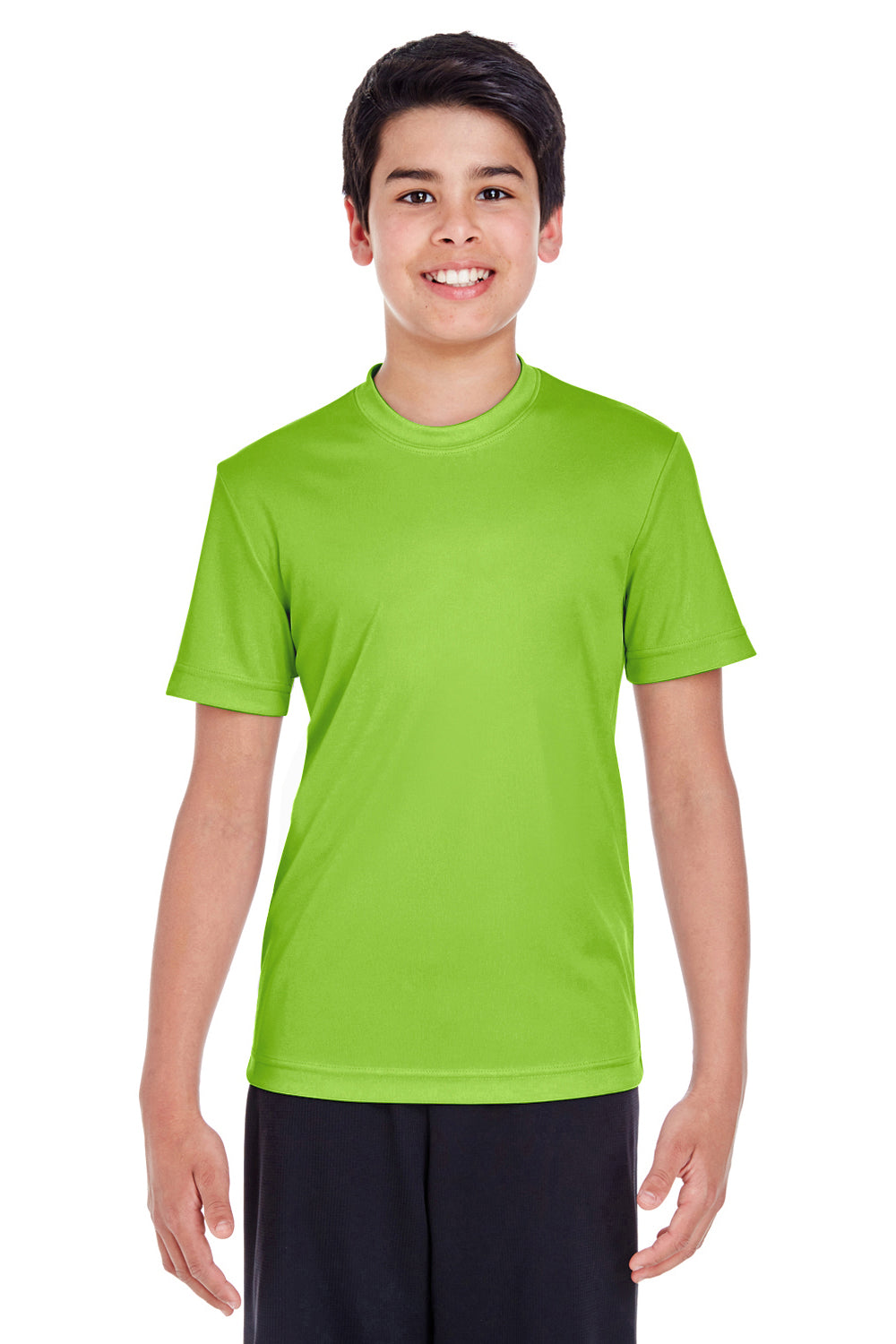 Team 365 TT11Y Zone Performance Moisture Wicking Short Sleeve Crewneck T-Shirt Acid Green Front