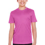 Team 365 Youth Zone Performance Moisture Wicking Short Sleeve Crewneck T-Shirt - Charity Pink